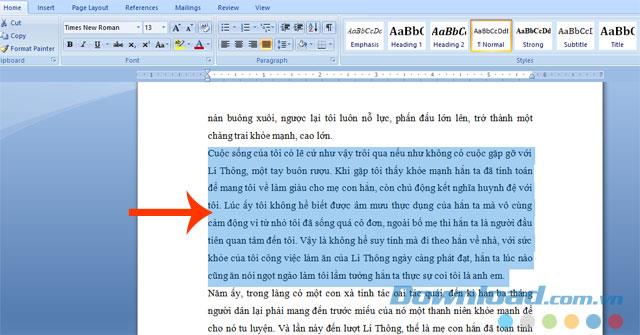 How to hide and show the text in Word