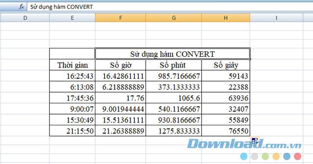 How to convert time to decimal in Excel