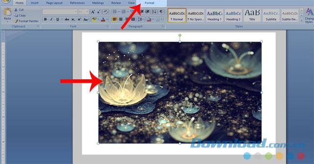 How to create frames and effects for images in Word