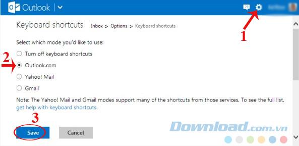 Useful keyboard shortcuts in Outlook.com