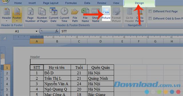Petunjuk untuk membuat Tanda Air di Excel