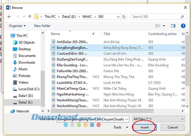 So fügen Sie Audio in Word in Text ein