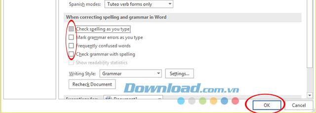 How to delete red underlines in Microsoft Word