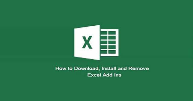 Add-ins in Excel: How to install and remove