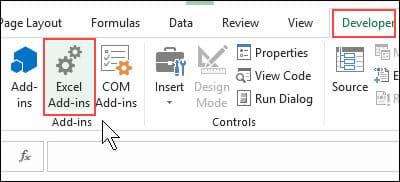 الوظائف الإضافية في Excel: كيفية التثبيت والإزالة
