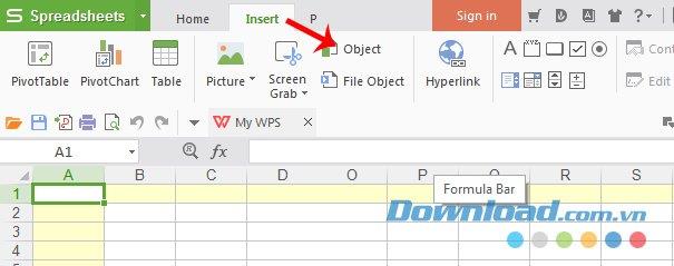 Comment insérer un fichier PDF dans Excel