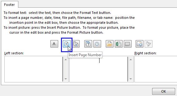 Numérotation des pages dans Excel 2016/2013/2010/2007