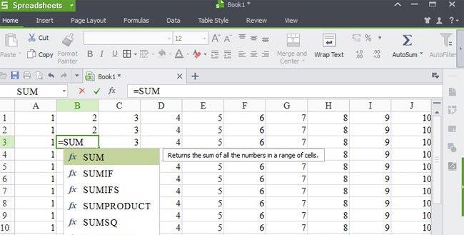 Les fonctions de calcul de base dans Excel