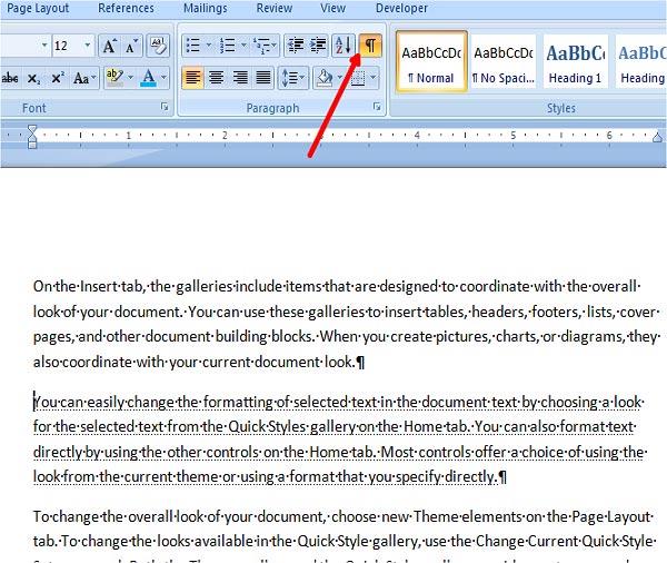 Comment masquer le contenu du texte dans Microsoft Word