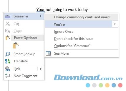 Cara memeriksa kesalahan pengejaan dan tata bahasa di Microsoft Word