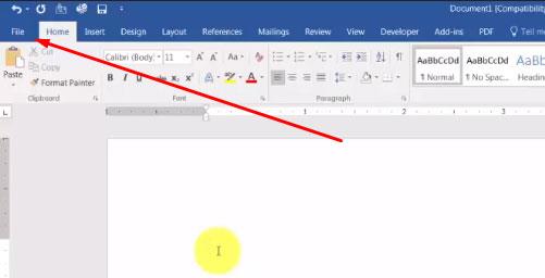 Instructions for deleting horizontal lines in Word