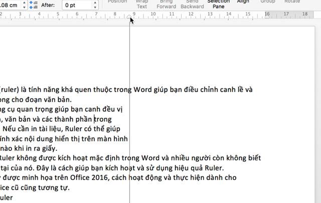 How to use the ruler ruler in Word