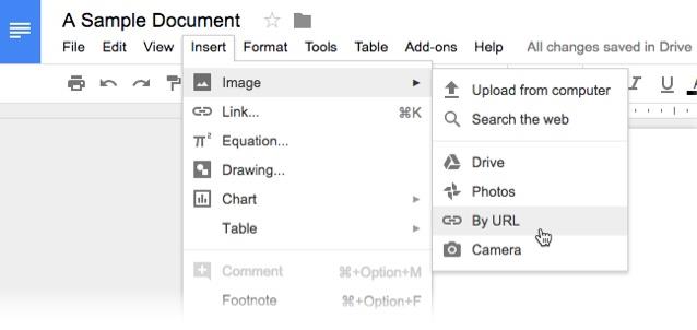 Ajouter des images GIF à Google Docs