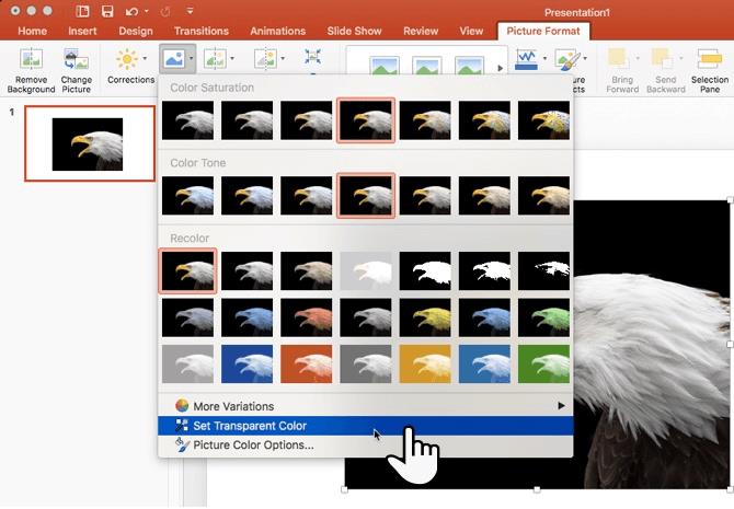 Cara membuat gambar transparan di Microsoft PowerPoint