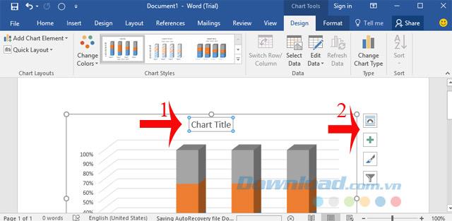 How to create a chart in Microsoft Word 2016
