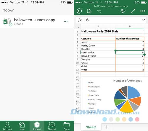 How to open Excel file on iPhone and iPad?