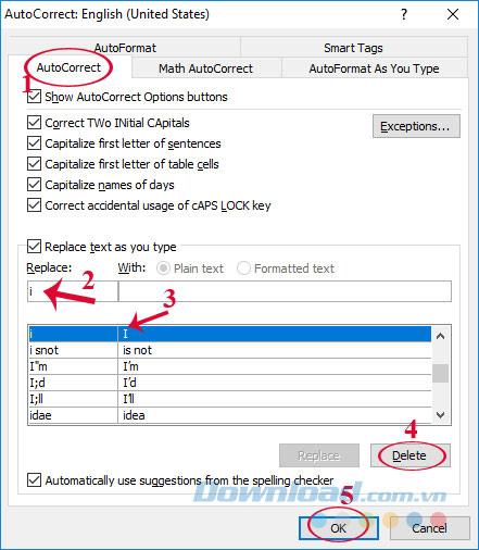 Correction dune erreur où la lettre i était automatiquement convertie en lettre I dans Word