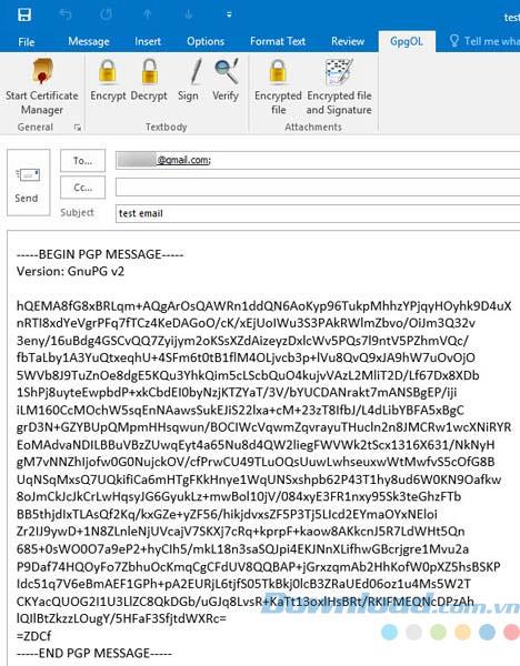 Gpg4winでMicrosoft Outlookのメールを簡単に暗号化