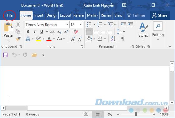 Tips to customize the interface of Microsoft Office 2016