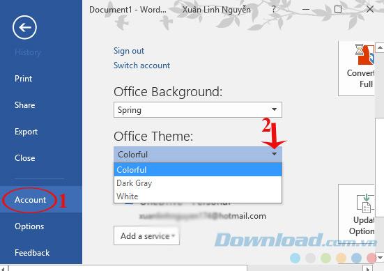 Petua untuk menyesuaikan antara muka Microsoft Office 2016