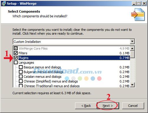 Instructions for comparing documents with WinMerge