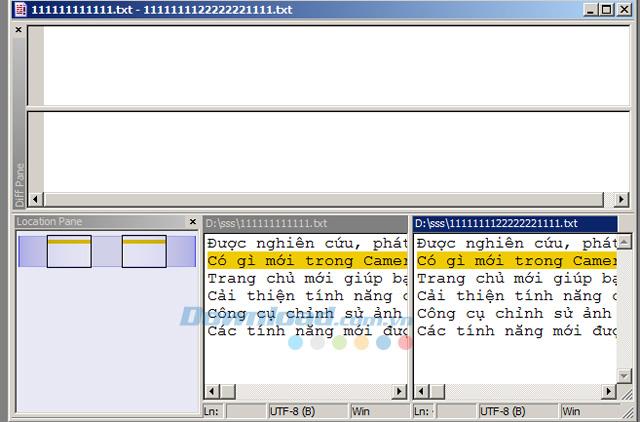 Instructions for comparing documents with WinMerge