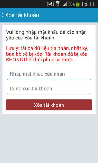 วิธีลบบัญชี Zalo บนโทรศัพท์