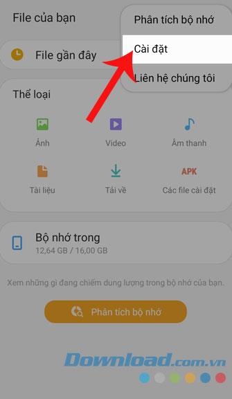 Instructions to create and view hidden folders on Android