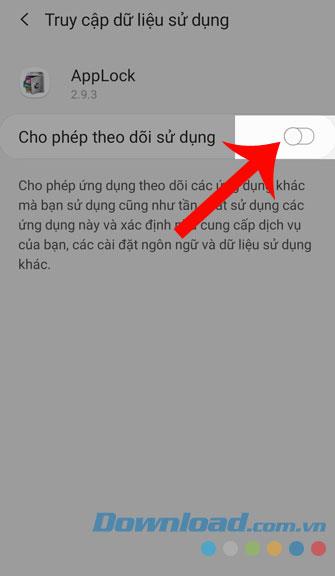 Instructions pour définir un mot de passe pour lapplication sur Android