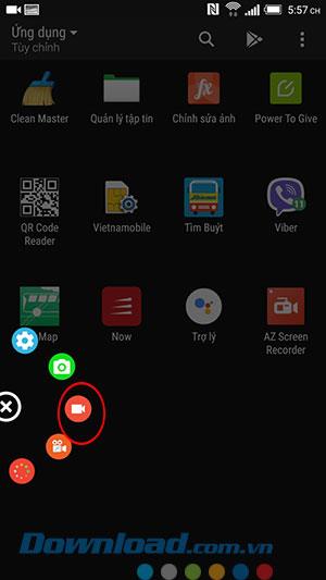 Instructions for recording Android screen videos with AZ Screen Recorder