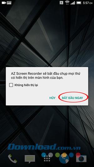 Instructions for recording Android screen videos with AZ Screen Recorder