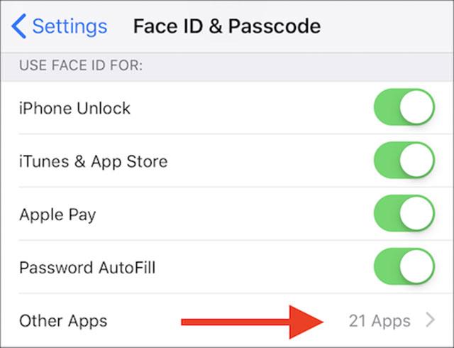 How to remove Face ID on iPhone applications