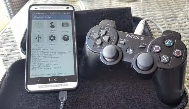 Instructions for connecting a PS3 gaming controller with Android