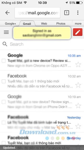 Connectez-vous à Gmail sur iPhone et Android