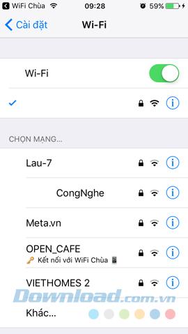 So verwenden Sie WiFi Chùa, um eine Verbindung zum Internet herzustellen