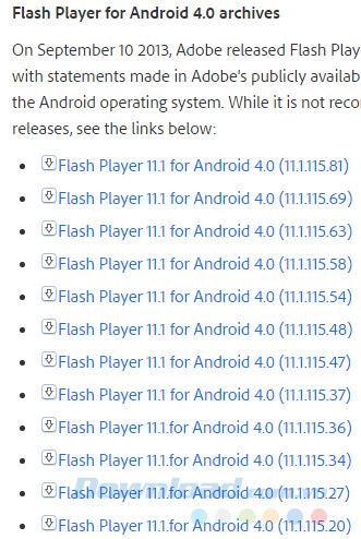 Comment installer Flash Player sur Android