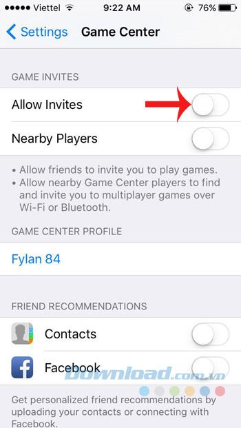 Comment désactiver les notifications de Game Center sur iPhone