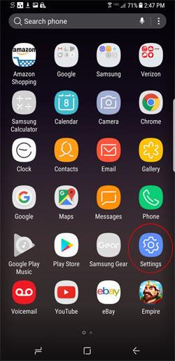 Möglichkeiten, Screenshots auf dem Galaxy S9 und S9 Plus zu machen