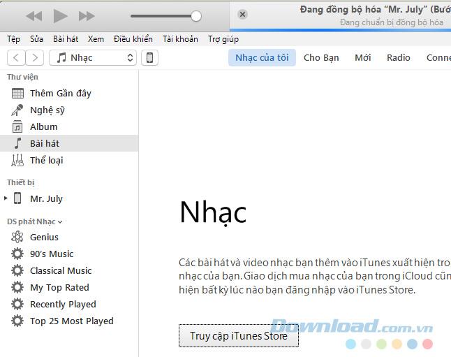 Comment changer la langue iTunes en vietnamien