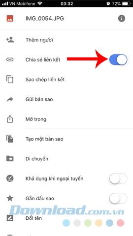 Erstellen Sie zum Herunterladen von Daten einen Download-Link direkt von Google Drive auf Ihrem Telefon