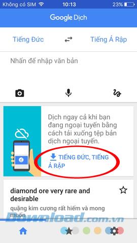 Travel Google Translate lookup without network connection