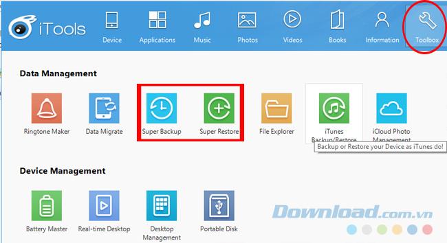 Como usar o iTools para fazer backup e restaurar dados do iPhone