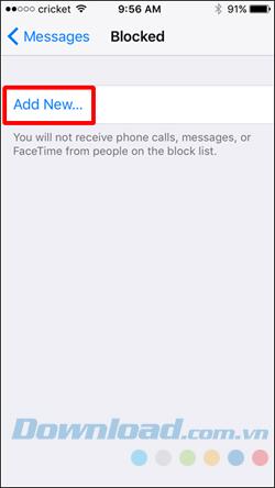 Blockieren Sie Textnachrichten von bestimmten Telefonnummern auf dem iPhone