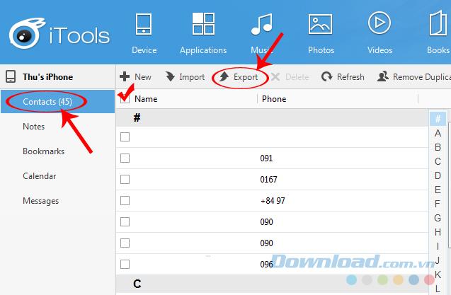 Comment utiliser iTools pour enregistrer des contacts iPhone dans Outlook