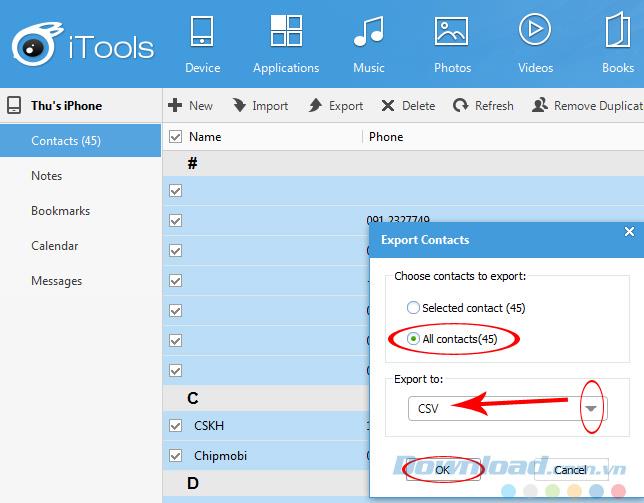 Comment utiliser iTools pour enregistrer des contacts iPhone dans Outlook