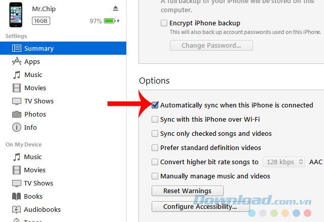 Do not let iTunes start automatically when the computer is connected to iPhone, iPad