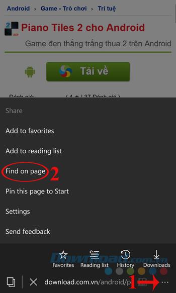 Astuces avec Microsoft Edge sur Windows 10 Mobile