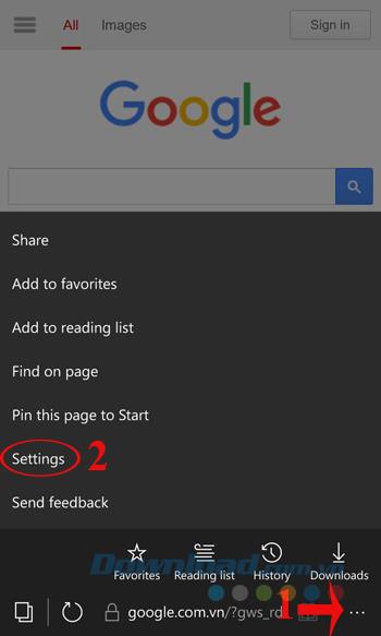 Astuces avec Microsoft Edge sur Windows 10 Mobile