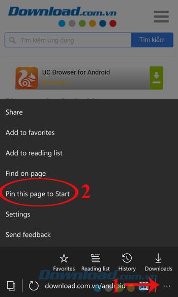 Astuces avec Microsoft Edge sur Windows 10 Mobile