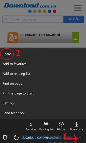 Astuces avec Microsoft Edge sur Windows 10 Mobile